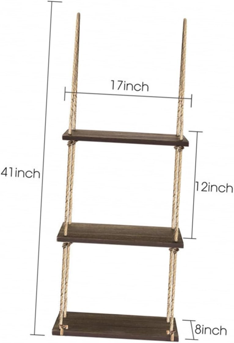 Wall Hanging Storage Rack Stylish Home Decor Corner Flowerpot Rack Wooden Easy to Assemble