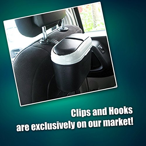 Zone Tech Car Trash Bin Auto Small Litter Can