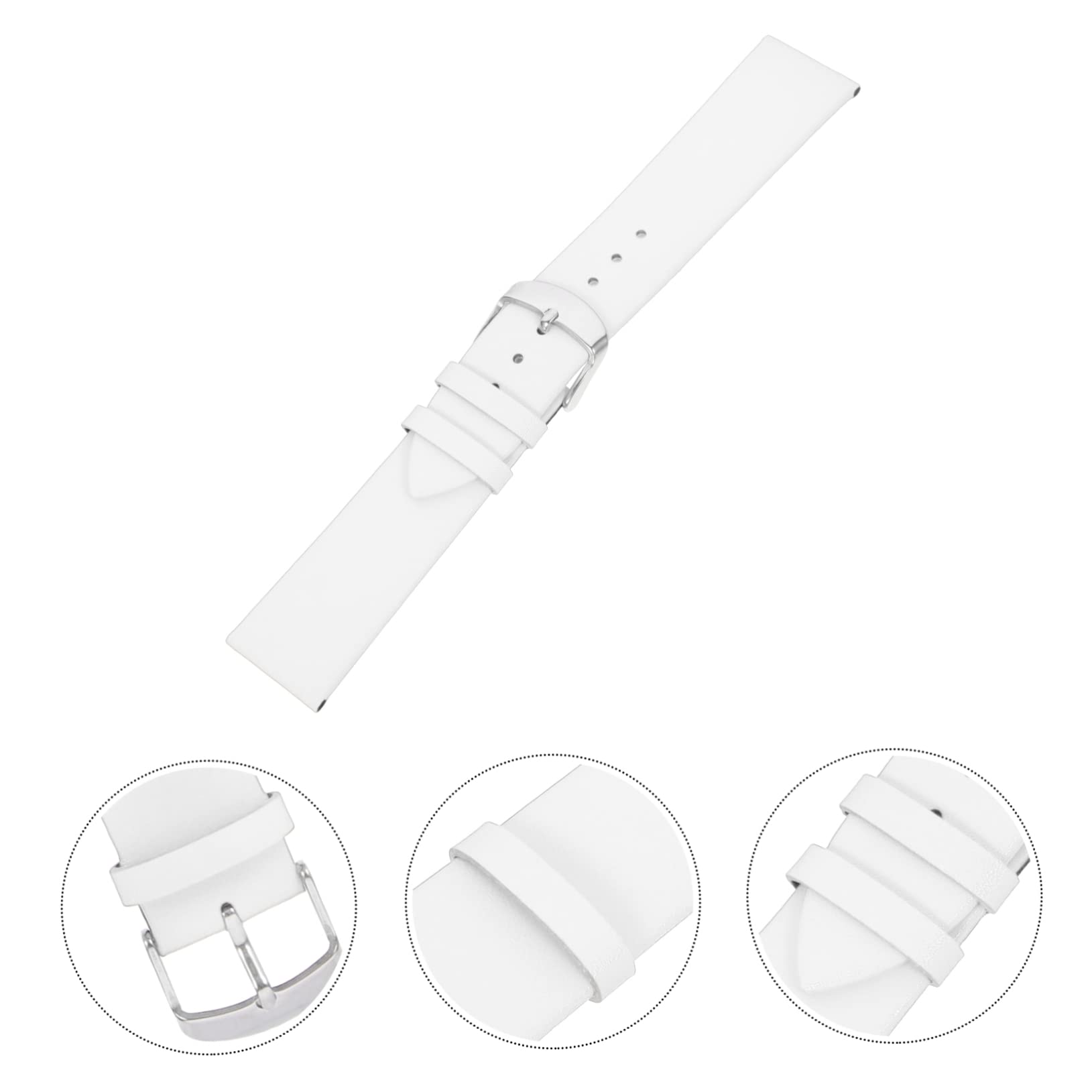 PACKOVE 5pièces Bracelet De Montre Cuir Remplaçable Résistant à Usure Boucle Inoxydable Design Élégant Et Pratique Pour Toutes Occasions