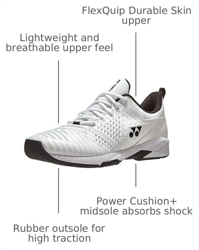 Image of YONEX Unisex Sonicage Plus 4E Width Tennis Shoes