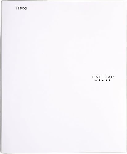 Miniatura 5 de Five Star Carpeta de 2 bolsillos con cierres de punta, carpetas con bolsillos, verde azulado, blanco, morado, lima, paquete de 4 (38104)