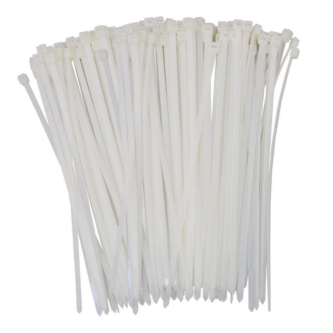 Ukcable-Ties Natural / White Cable Ties 100Mm X 2.5Mm Black Natural/White Coloured Strong Nylon Zip Ties (1000, Natural/White)