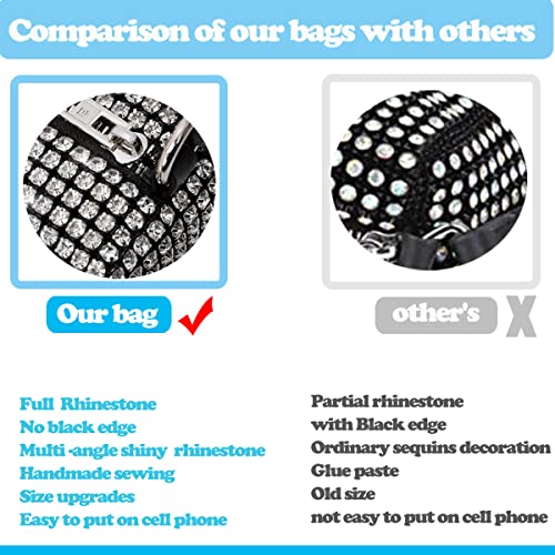 Image of BBTT.ful Rhinestone Evening Handbags Sparkling Crystal Purse Daily Casual Shoulder Bag