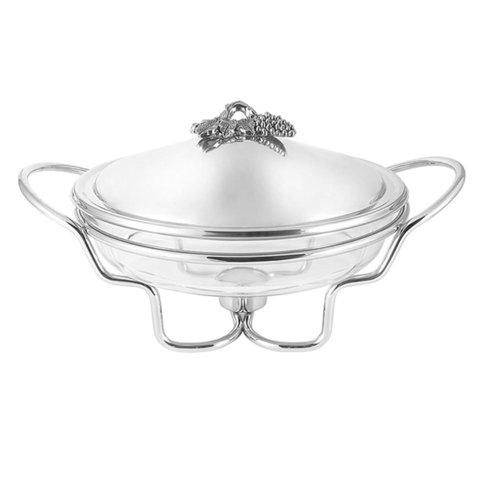Chafing Dish in Acciaio Inox Mantiene il Cibo Caldo Chafing Dish Inox Resistente Alla Ruggine Scaldapietanze da Buffet per Alberghi