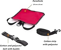 Vista 2 de Raíz de arrastre de natación – Cinturón de entrenamiento de paracaídas de resistencia a la natación para fuerza, velocidad y resistencia