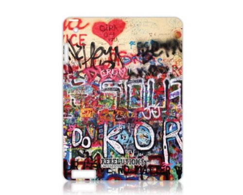 UNIEA [Art Design Back Cover for 3rd Generation iPad/4th Generation iPad] Rebelution Streetart Revolution Graphic Art Design Back Cover Rebel-ipad3-graffiti