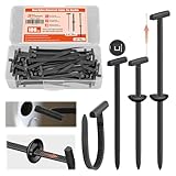 100 PCS 2026 New Upgrade Nylon Universal Cable Tie Buckle, with Clear Storage Box, Double-Sided Style Cable Tie Buckle, 5.91IN Extended Length Zip Tie for Car Repair (Fender, Bumper, Trunk Liner)