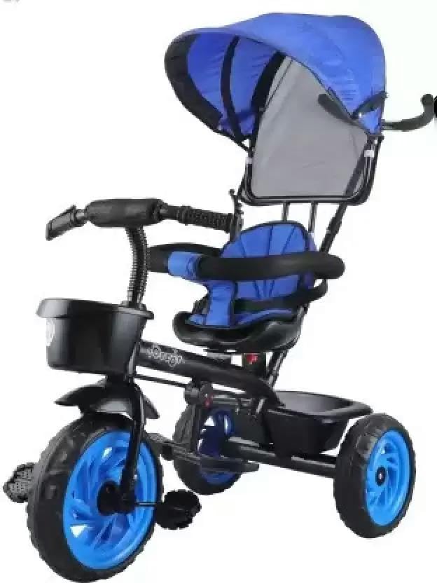 Maanit Trikes Tricycle For Kids, Baby Cycle With Parental Adjust Push Handle, Canopy, Rubber Wheels And Storage | Kids Cycle Tricycle | Cycle For Kids 1.5 To 5 Years Boys Girls (Blue) (B0CT2Q233W) Amazon Price History, Amazon Price Tracker