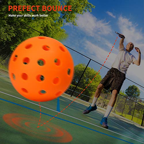 EasyTime Outdoor Pickleball Balls 40 Small Precisely Drilled Holes Perfect for Outdoor Pickleball Games (Outdoor-12 Pack) - Thumbnail 2