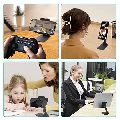 szwilnis Cep Telefonu Standı, Katlanır Masaüstü Telefon Standı, Açı Yüksekliği Ayarlanabilir Cep Telefonu Tutacağı, Masa, Ofis, Tablet Standı Tüm Telefonlarla Uyumlu 10-25 cm Cep Telefonu/Tablet