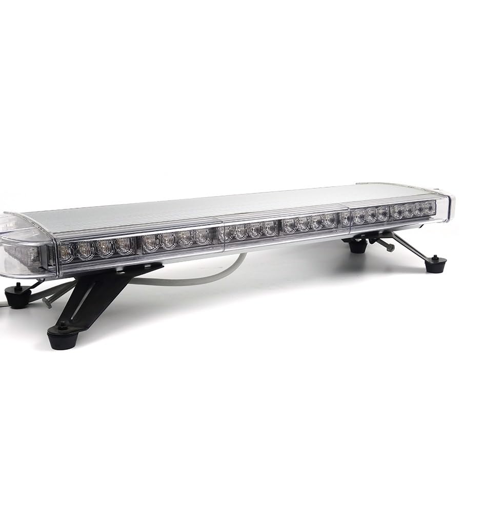Generico Luce di Аvvertimento Per Tetto Auto 56 LED 15 Modalità di Lampeggiamento Barra Luminosa Stroboscopica di Emergenza Impermeabile con Accendisigari da 5 m Per veicoli da 12V 24V
