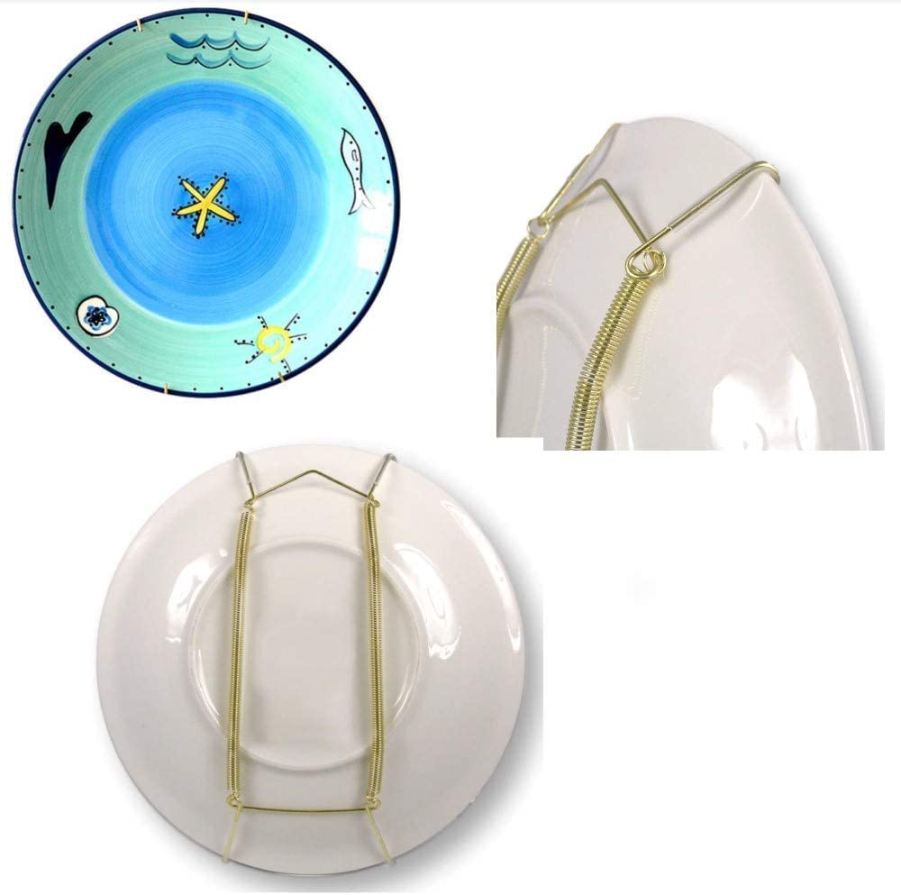 MroMax Telleraufhänger U-Typ 15,2 Cm – Verzinkt, Unsichtbar, Für Teller, Schalen & Deko