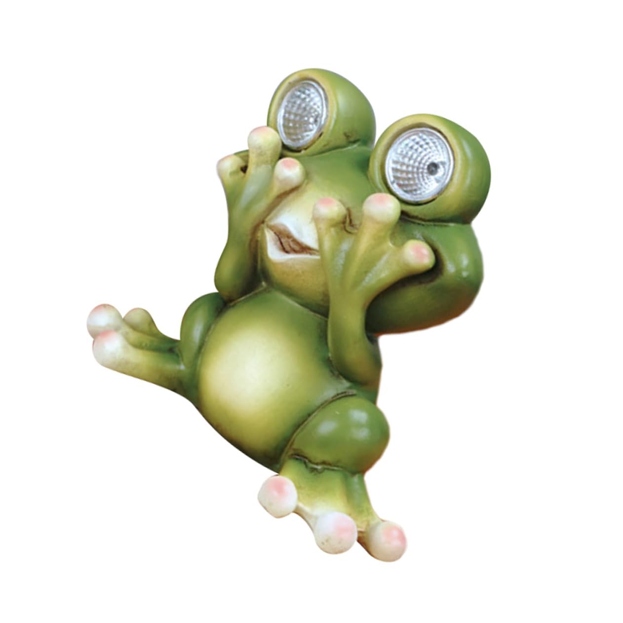 Abaodam Cartoon Frog Solar Night Light Resin Garden Adornment Cozy Illumination for Outdoor Spaces for Courtyards Lawn Decor Great Present for Friends Family