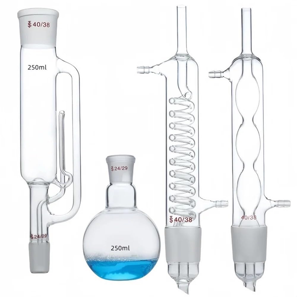 Instrumentos y Equipos de Laboratorio urządzenie do ekstrakcji 60-500 ml ze skraplaczem, zestaw do ekstrakcji ze szkła borokrzemowego do laboratorium (150 ml spherical)