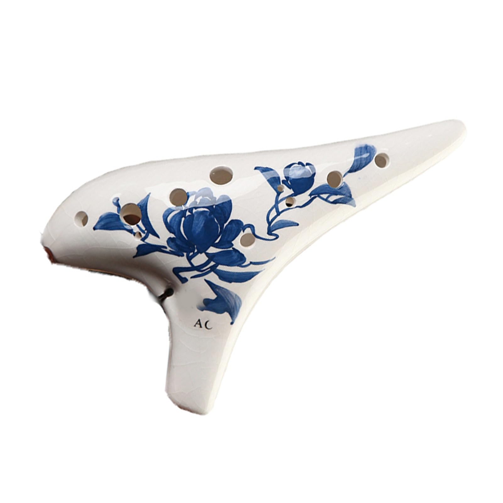 Ocarina Ocarina In Porcellana Bianca E Blu Stile Alto Do Maggiore Strumento Professionale Per Principianti