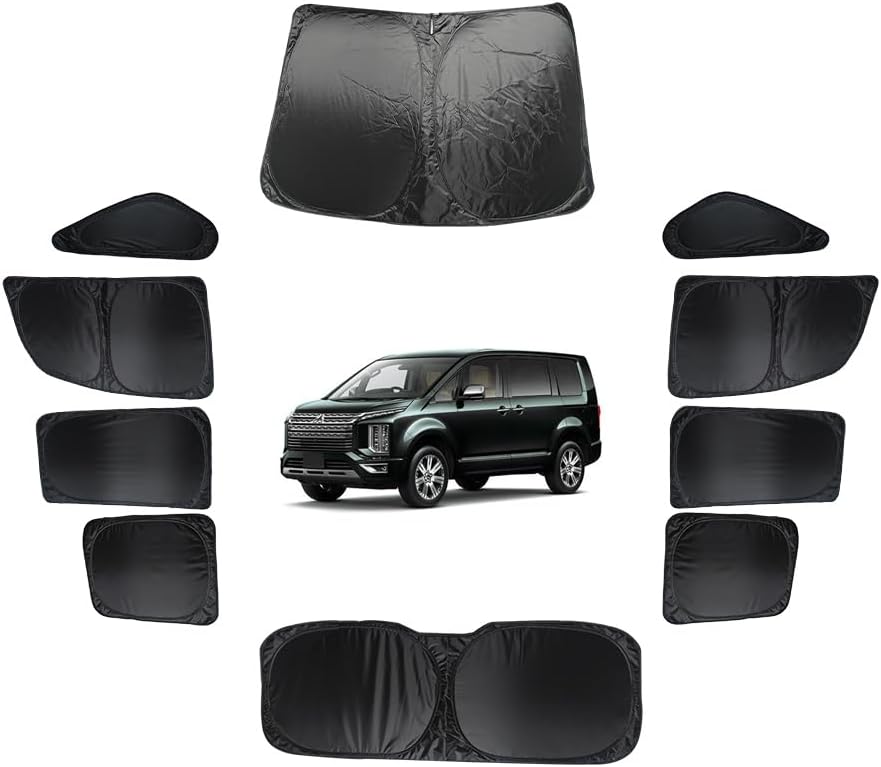 注文 収納袋付き三菱デリカD:5 サンシェードセット Amazon.co.jp