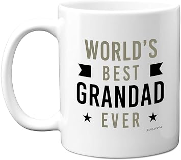 Stuff4 World's Best Grandad Ever Mug, Birthday and from Grandchildren