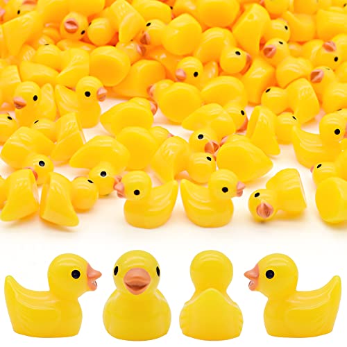 Yuronam 70 Pcs Tiny Duck Slime Charms Little Resin Duck Beads Miniature Ornament For Slime, Dollhouse, Garden Decoration #TOP1