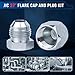 GOMJET 80 PC JIC Master Industrial Hydraulic Cap and Plug Hose Tube and Pipe Fitting Kit Cap and Plug Kit Precision Threading in ORFS and 37° Dash Sizes 4 6 8 10 12 16