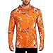 2 Packs Men's UPF 50+ Sun Protection Hoodie Shirts UV SPF Hi Vis Long Sleeve Rash Guard Fishing Hiking T Shirts Quick Dry
