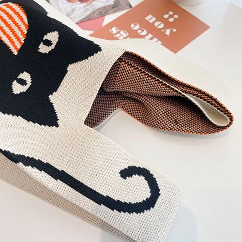Bolso Tote Mini Hecho a Mano para Mujer Blanco miniatura 5