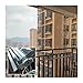 GDMING Balcon Fenêtre Rideaux, Transparent Imperméable Stores Enrouleurs avec Œillets Coupe-Vent, 0,5 Mm Épaisseur Plastique Cloison Écran, 36 Tailles (Color : Clair, Size : 0.8x1.9m)