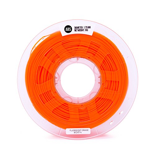 Filamento ABS 1.75 mm 1 kg naranja fluorescente para 3D - Fernando Cortés Filamento ABS 1.75 mm 1 kg naranja fluorescente para 3D - Fernando Cortés