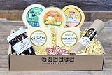 Cheese Bros. Wisconsin Charcuterie Gift Box | Includes Dill Havarti, Fratello, Smoked Gouda, Rhapsod