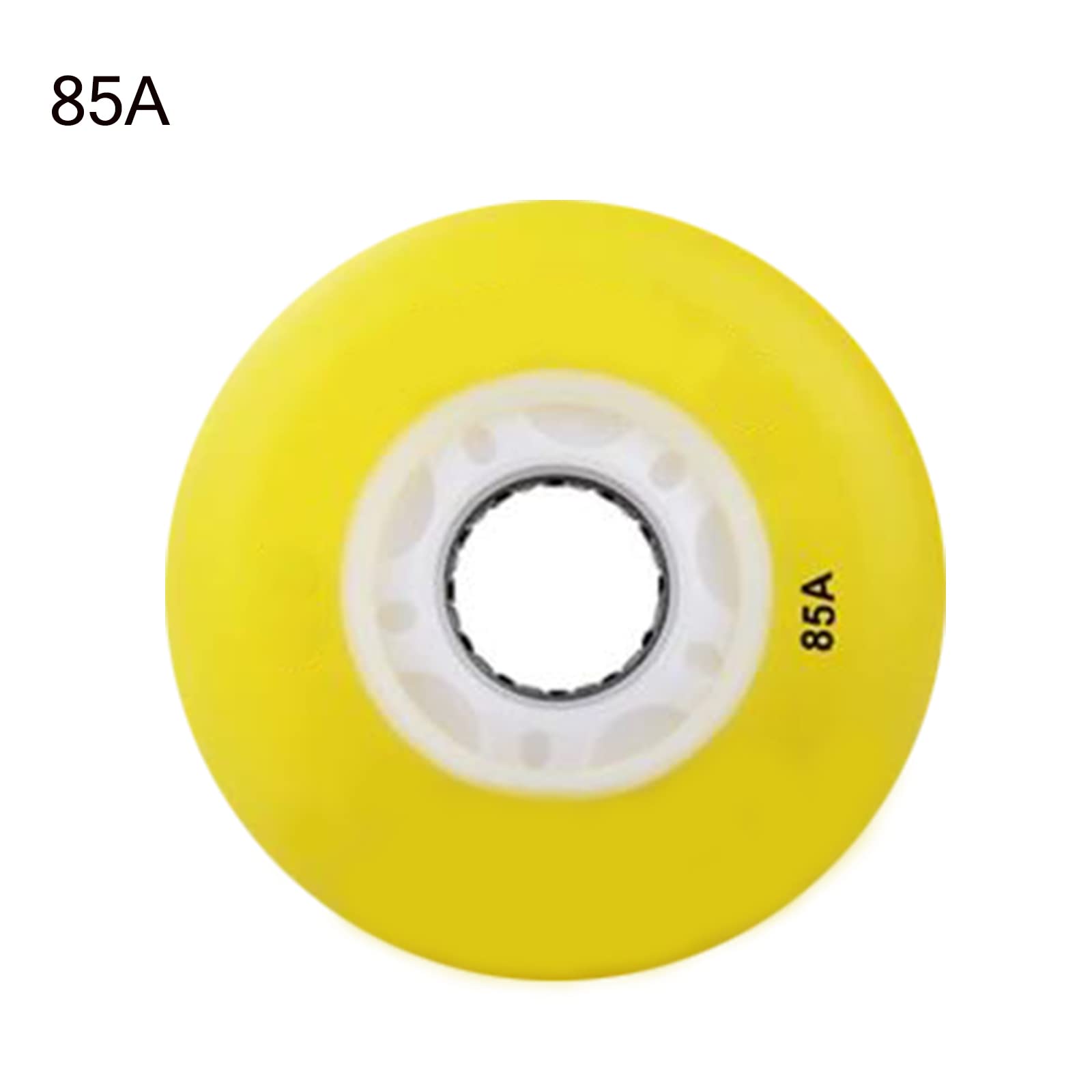 Genérico Ruedas de Repuesto para Patines en Línea Exterior Interior Ruedas Led Intermitentes de 85 A, 72 mm, 76 mm Y 80 mm, Resistentes Y Brillantes, para Deslizamiento (Paquete de 8)