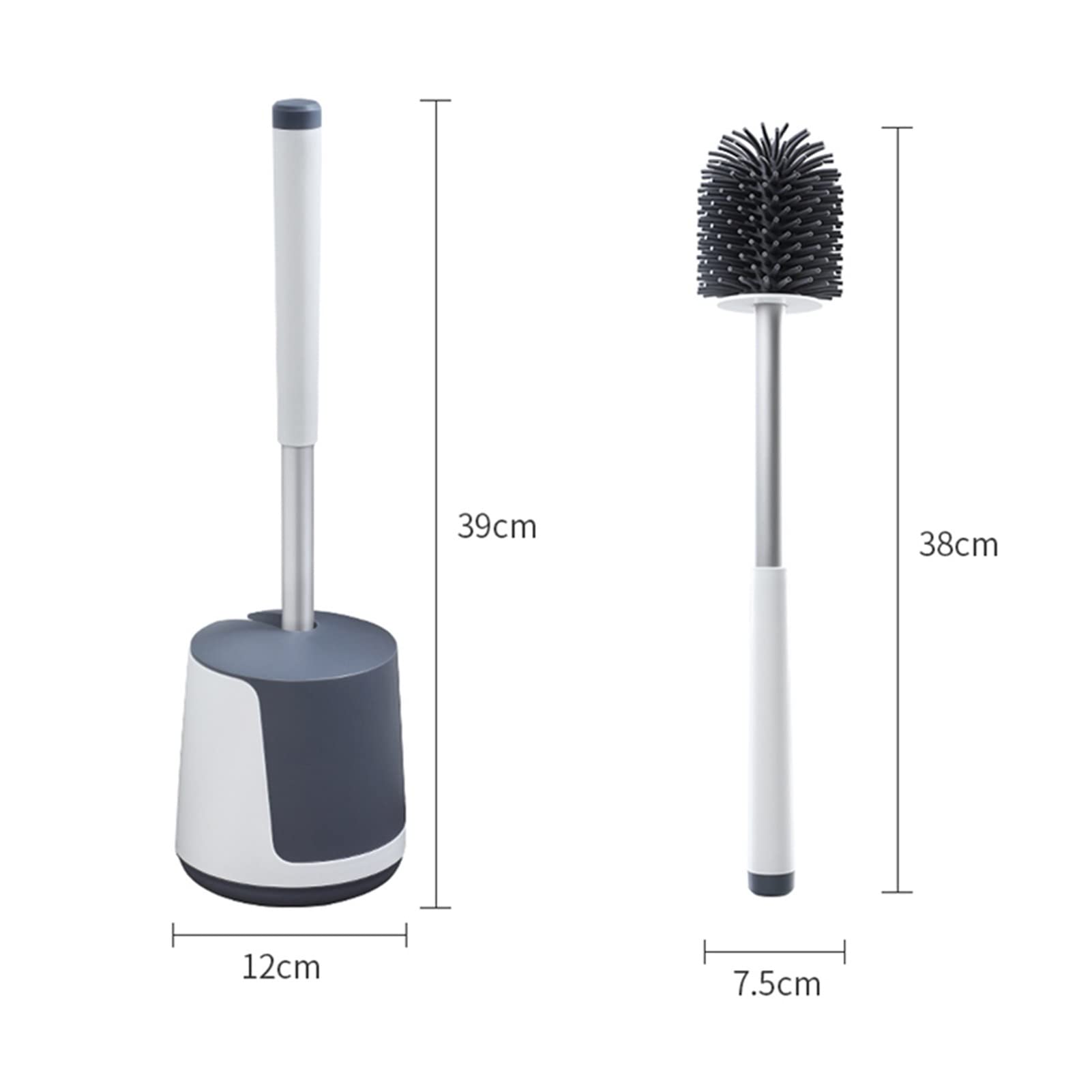 Escobillero de Silicona con cerdas Suaves para Inodoro, de plástico, para baño de Hotel, Limpiador de inodoros, Herramientas para el hogar, desatascador de Inodoro, Accesorios de b
