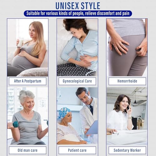 Image of Sitz Bath for Toilet Seat - Hemorrhoid & Postpartum Care - Perineum Relief Sitz Tub for Women & Men - Wide Seat, Deep Basin Soaking Kit for Home Comfort