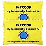 100g wiederaufladbare Trockenmittel-Packung von 2, Feuchtigkeitsabsorber-Tasche, Trockenmittel-Entfeuchter-Tasche, Entfeuchter für Heimschränke, Gun Safe und Autos