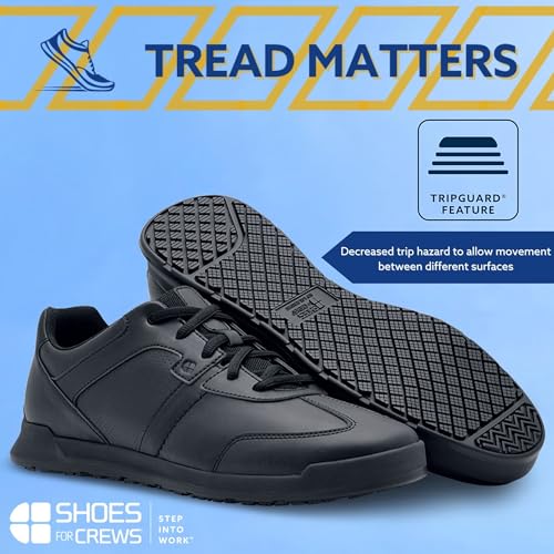 Shoes for Crews Men's Slip-Resistant Work Sneakers – Comfortable, Non-Slip Men's Shoes for Restaurants, Healthcare, Retail, Hospitality & More - Freestyle II2