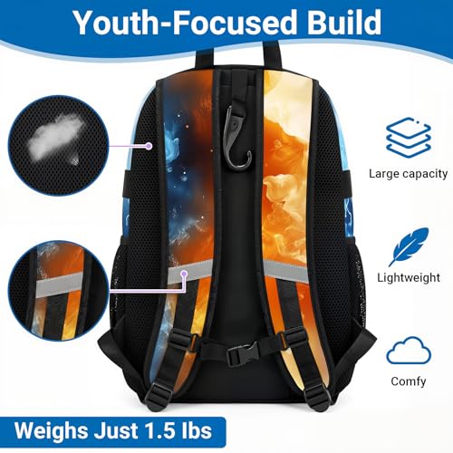 Image of Youth Baseball Bag - Softball Bag for Girls & Boys with Shoes Compartment, Bat Backpack for Baseball, T-Ball & Softball Equipment