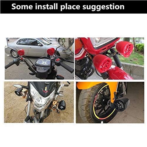 Image of UTV ATV Bluetooth Amplifier Sound System Hand-Free Speakers FM USB Audio System Stereo 3 Inch Speakers 12V Motorcycle Waterproof Audio FM Radio Stereo Speaker (Chrome&Blue Speaker)