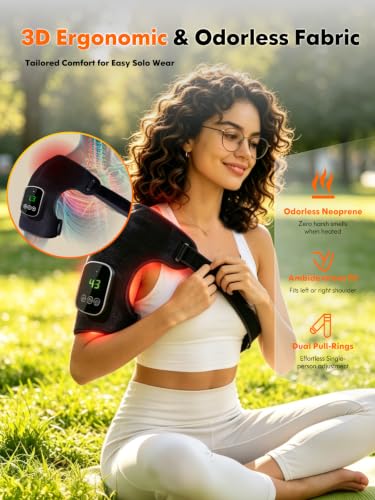 Red Light Therapy Shoulder Massager Heating Pad for Pain Relief 5 Red Light Therapy Shoulder Massager Heating Pad for Pain Relief - Image 5