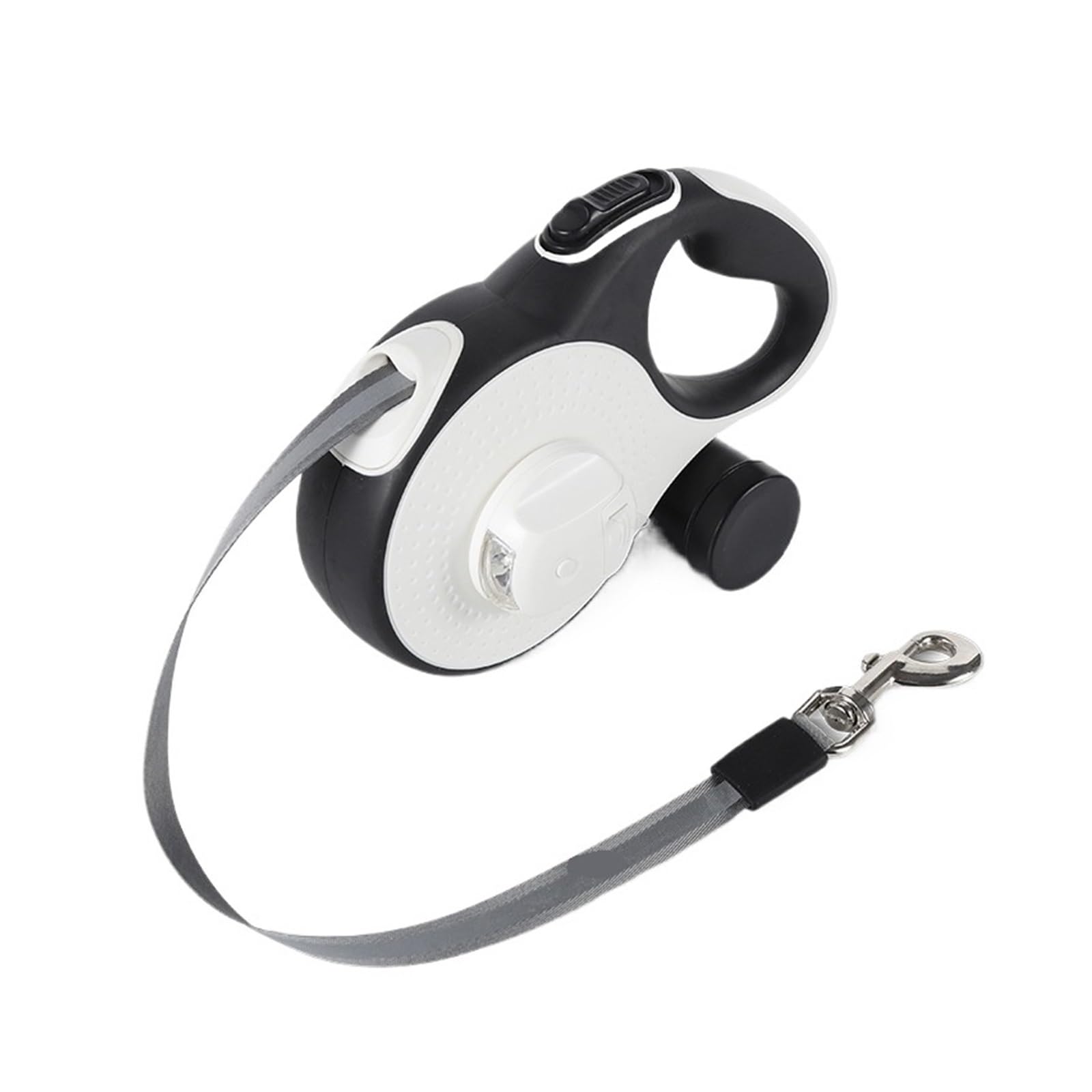 Kompatibel mit 5/8 m Hundeleine Kotbeutelspender, automatischem Roulette-Abschleppseil, Hundehalsband, Gehleine(Black-8M)