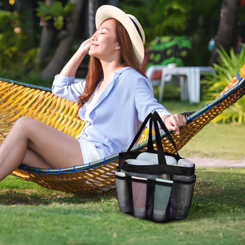 Bolsa de viaje y playa de malla multicolor para vacaciones 5