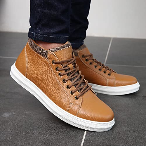 Image of Arkbird Mens Leather Sneaker Fashion Classic Casual Chukka Ankle Boots for Men