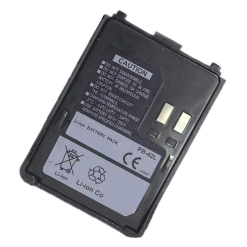 Batería de repuesto compatible con radios portátiles Kenwood, TH-F6, TH-F6A, TH-F7, TH-F7E, Kenwood PB-42, PB-42L, PB-42Li, 7,4 V, 2000 mAh