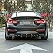 Compatibility with 2014-2020 BMW F80 M3 Sedan F82 F83 M4 with M Sport Rear Bumper Diffuser Lip V Style Spoiler Body Kits Carbon Fiber Style