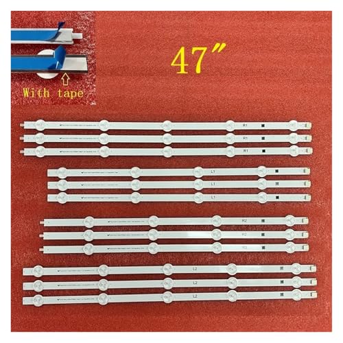 LED-bakgrundsbelysningslist för TV-modeller 47LN542Y 47LA6200 m.fl.