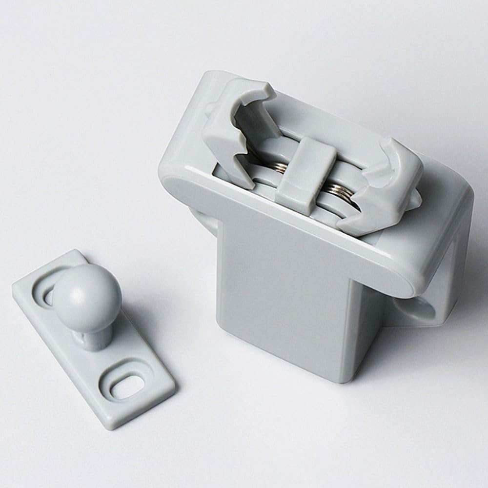 Cabinet Catches Cabinet Pulls Catches Invisible Press Furniture Hardware Door Bouncer Panel Opener(White)