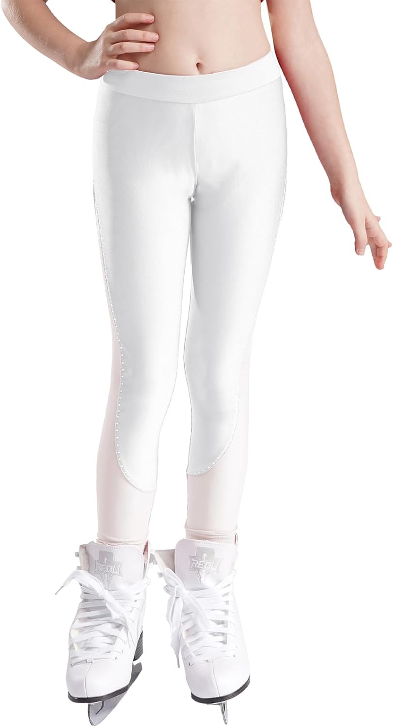 Ranrann Enfant Fille Pantalon Patinage Artistique Collant