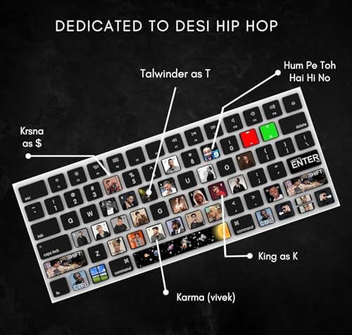 Image of Meme Culture Keyboard Sticker, Funny Meme Theme, Compatible with All Laptop and Desktop Keyboards (DESI Hip HOP)