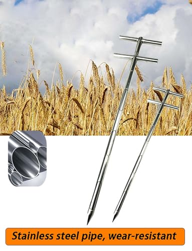 Campionatore di sonda per cereali in acciaio inossidabile, strumento durevole per grano, fertilizzante, cemento, campionamento preciso per agricoltori e agronomi, attrezzature agricole essenziali