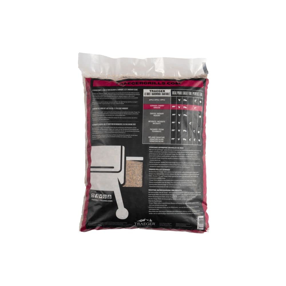 Pellets da legno Cherry naturale certificato FSC per barbecue a pellet - 9...