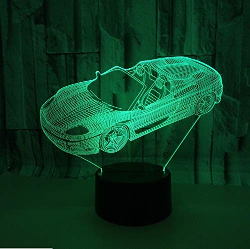 3D Night Light Convertible 3D Night Light 3D Led Lamp Art Sculpture Lights In Colors 3D Optical Illusion Lamp with Touch Button