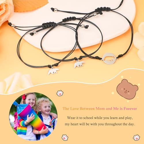 SmileBelle Kindergarten Bracelet Mommy and Me, First Day of School Bracelet for Son Daughter as Back to School Gifts from Mom Dad, 1st Day Kindergarten Jewelry Matching Girl First Day of School Outfit4