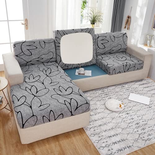 Funda de sofá elástica universal lavable para proteger asientos de 3 y 4 plazas 2